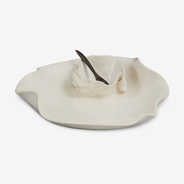 Hilborn Pottery Design: Small Dip Set: Simply White
