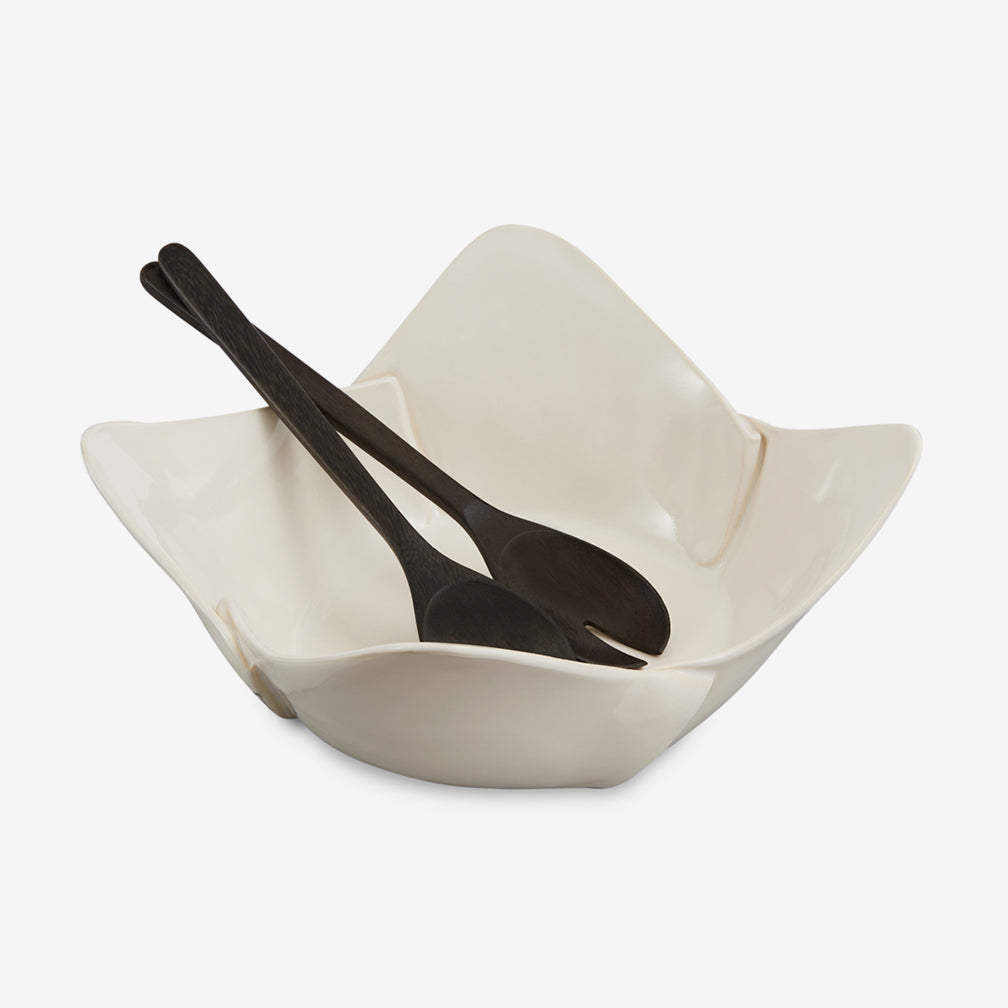 Hilborn Pottery Design: Square Bowl: Simply White