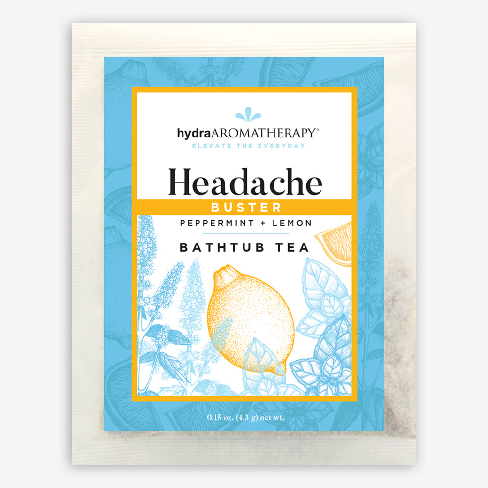 hydraAROMATHERAPY: Bathtub Tea: Headache Buster
