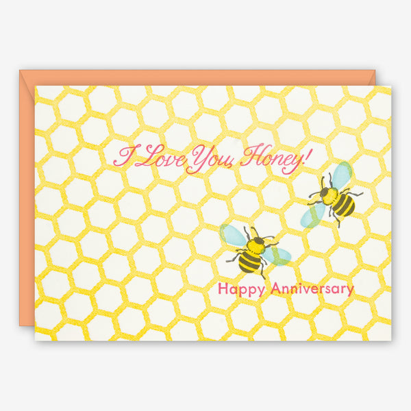 Ilee Papergoods: Anniversary Card: Bees