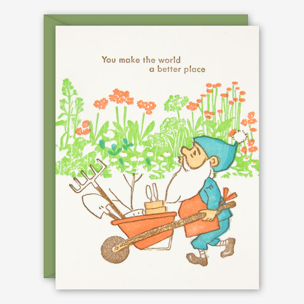 Ilee Papergoods: Everyday Card: Gardener, You Make the World