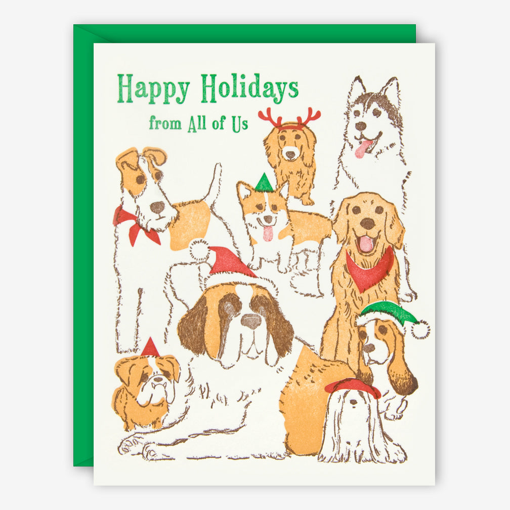 Ilee Papergoods: Holiday Card: Dogs Holidays