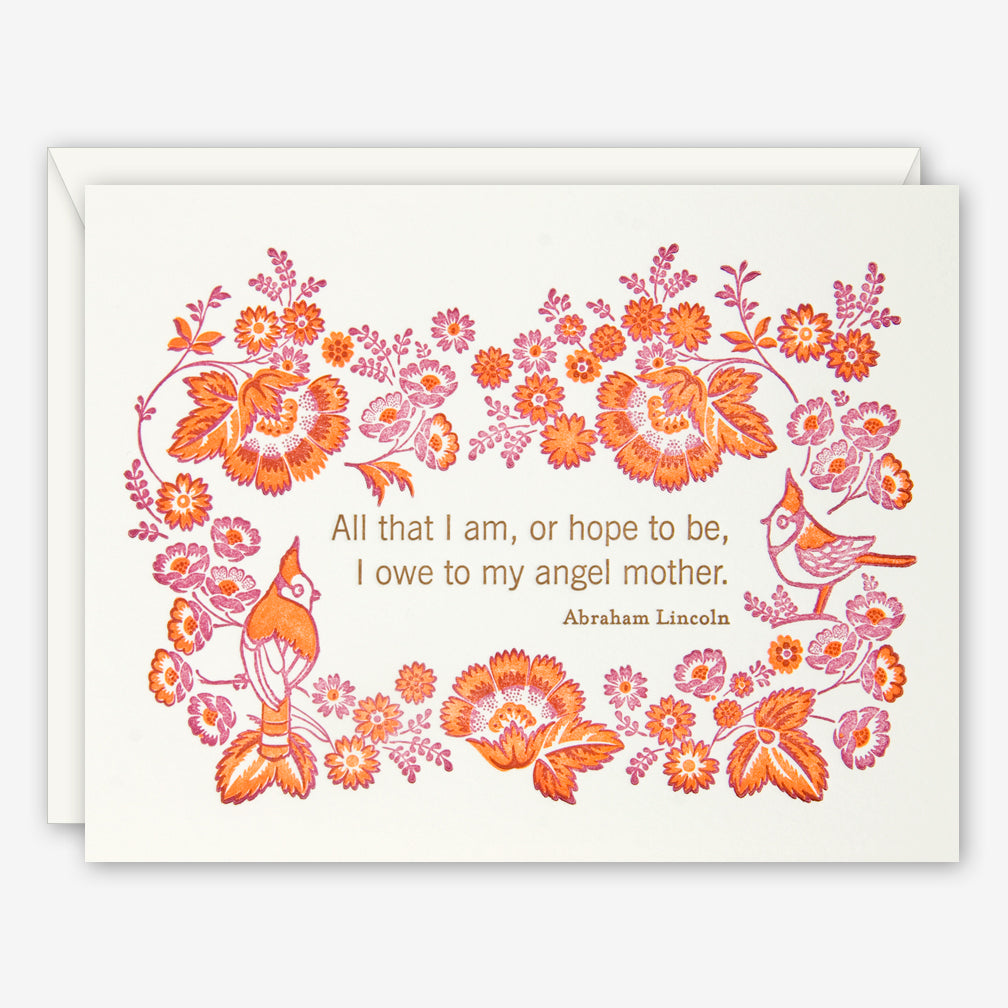 Ilee Papergoods: Mother’s Day Card: I Owe to My Angel Mother