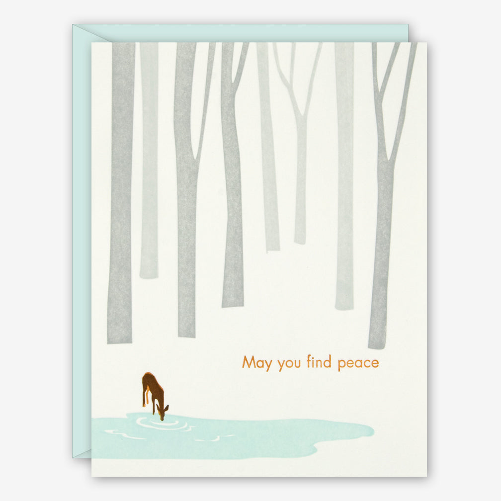 Ilee Papergoods: Sympathy Card: Deer, May You Find Peace