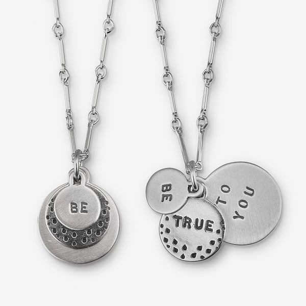 Kathy Bransfield Jewelry: Quote Necklace: Be True