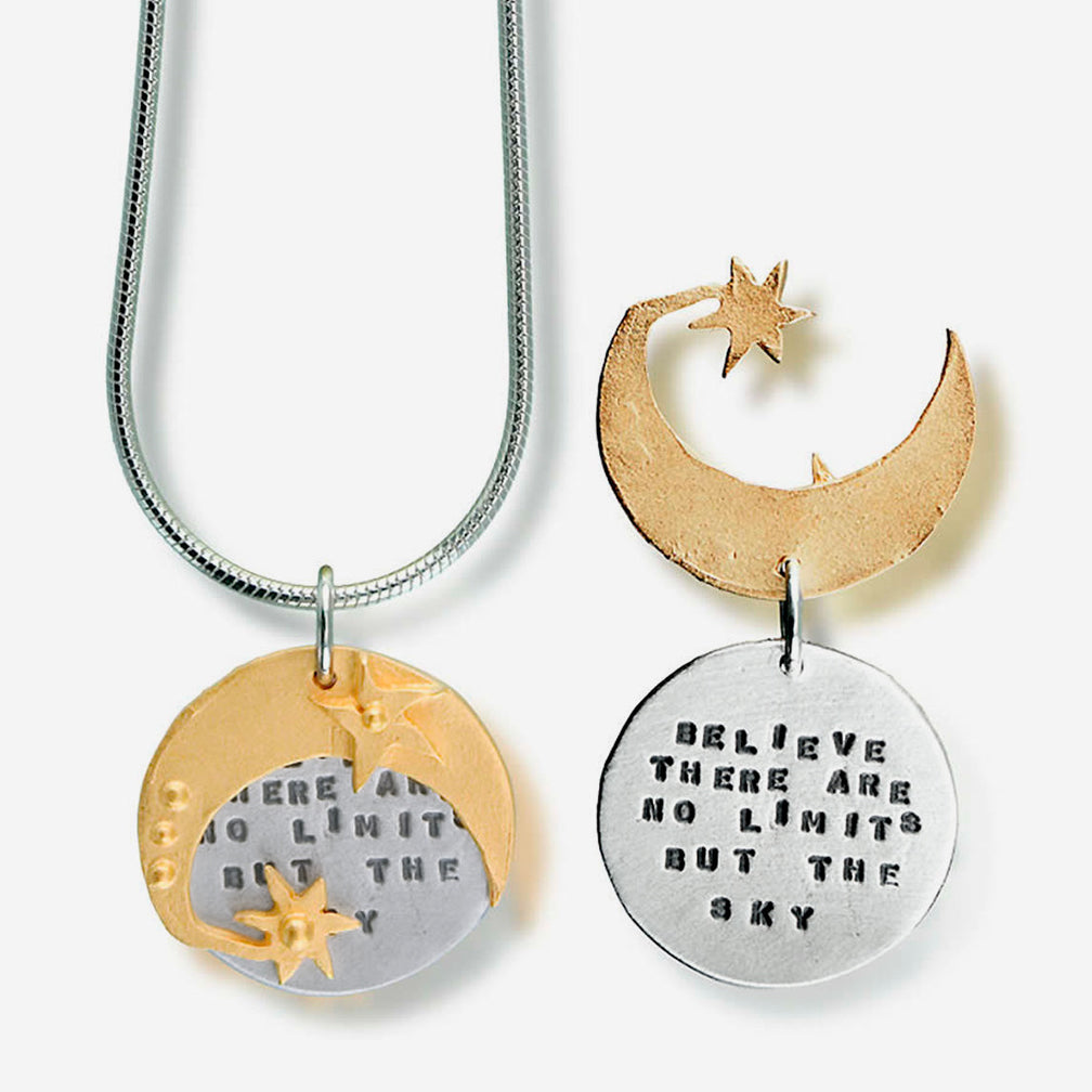 Kathy Bransfield Jewelry: Quote Necklace: Cervantes Sky