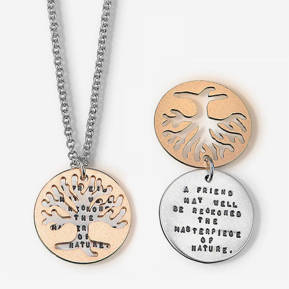 Kathy Bransfield Jewelry: Quote Necklace: Emerson Tree