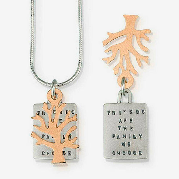 Kathy Bransfield Jewelry: Quote Necklace: Friends Are Family