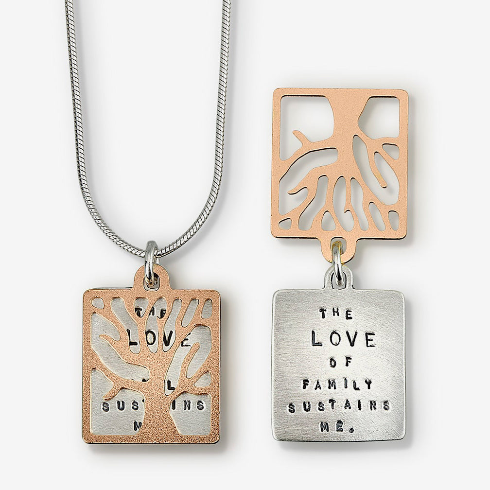 Kathy Bransfield Jewelry: Quote Necklace: Love of Family