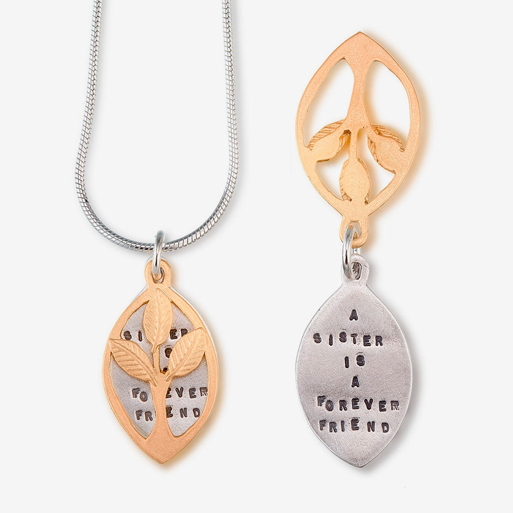 Kathy Bransfield Jewelry: Quote Necklace: Sisters