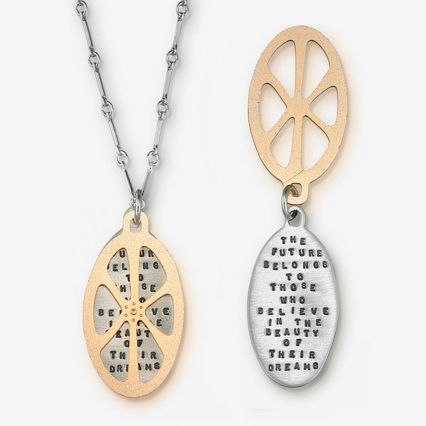 Kathy Bransfield Jewelry: Quote Necklace: The Future
