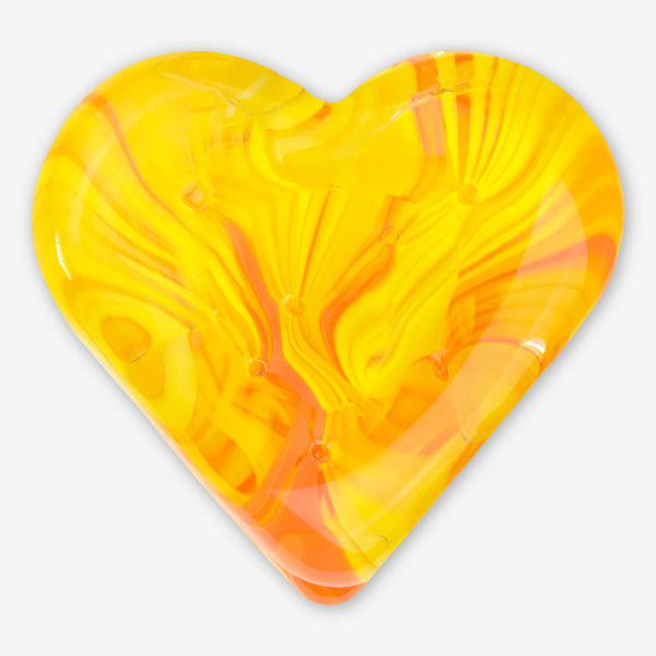 Kingston Glass Studio: Sweet Hearts: Yellow