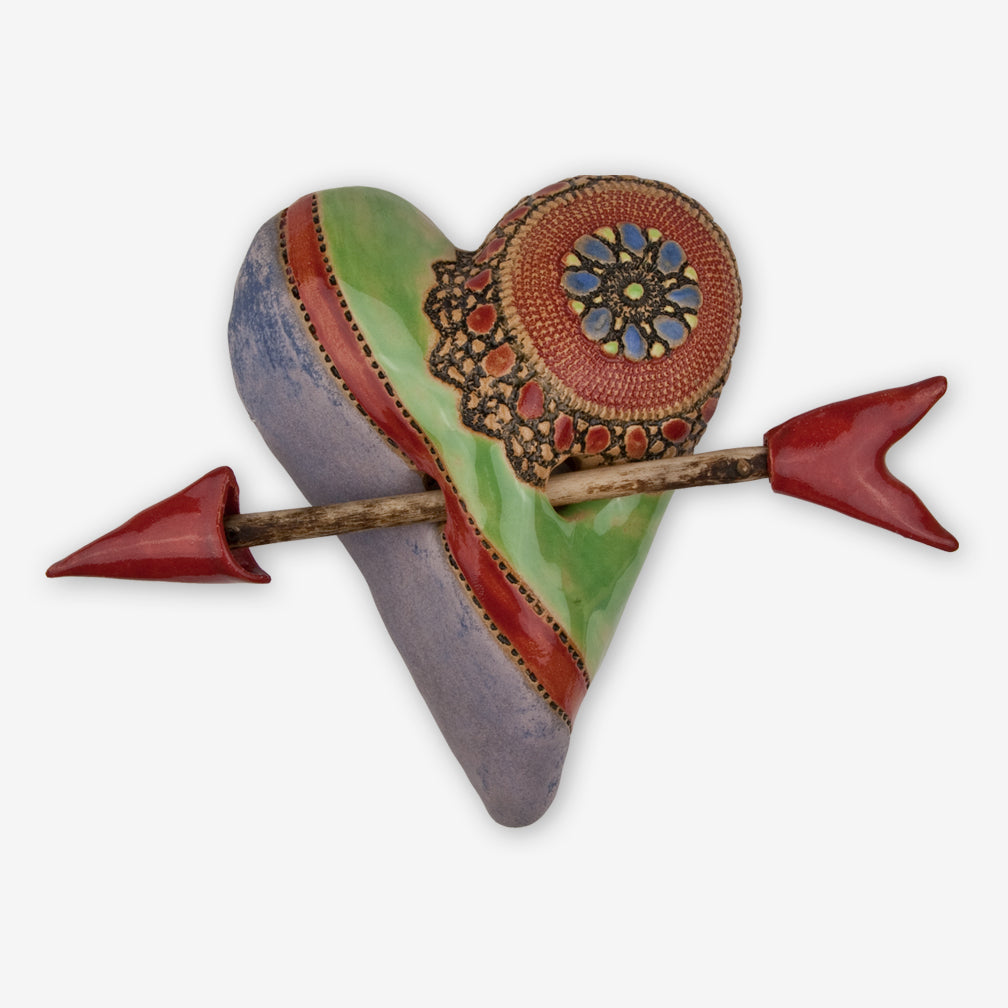 Laurie Pollpeter Eskenazi: Small Heart with Arrow: Little Jester