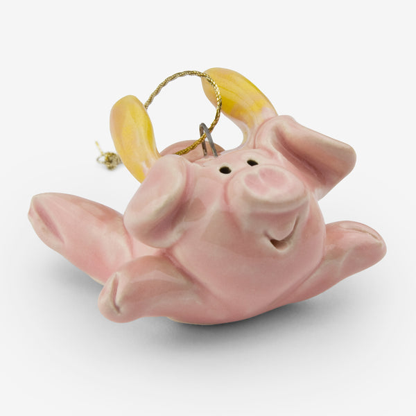 Little Guys: Ceramic Ornament: When Pigs Fly
