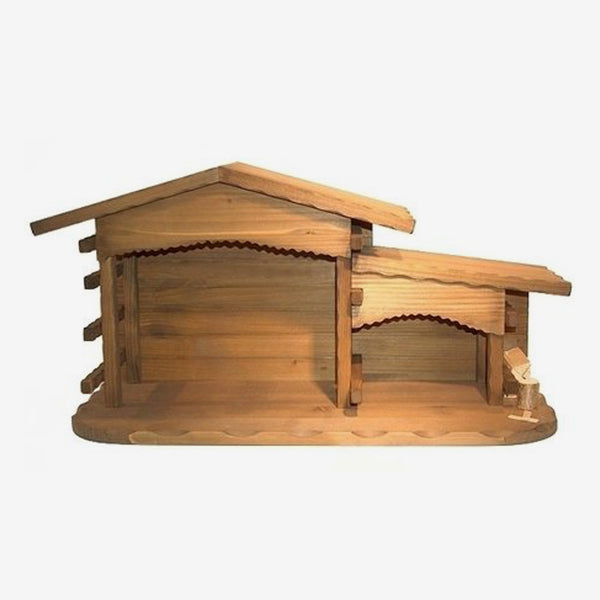 Lotte Sievers-Hahn Nativity: Large Stable, Rustic with Light