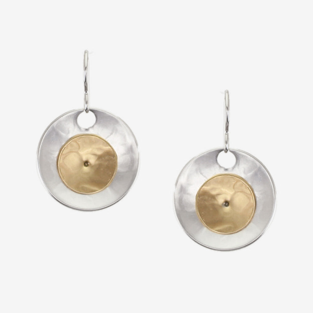 Marjorie Baer Wire Earrings: Two Layered Cymbals