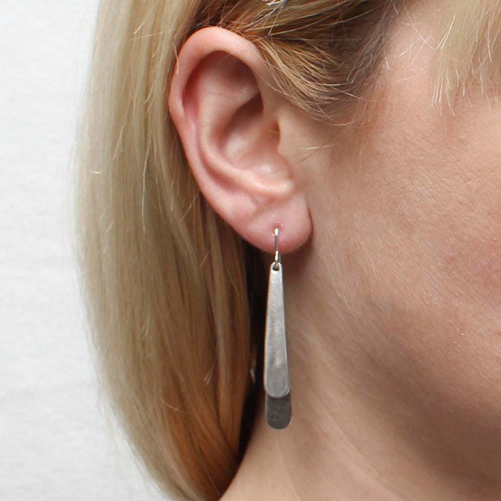 Marjorie Baer Wire Earrings: Layered Tapers