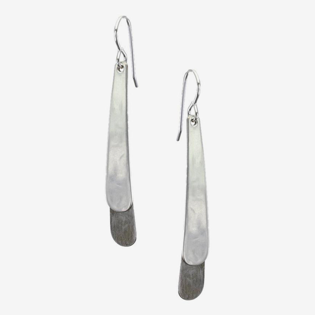 Marjorie Baer Wire Earrings: Layered Tapers