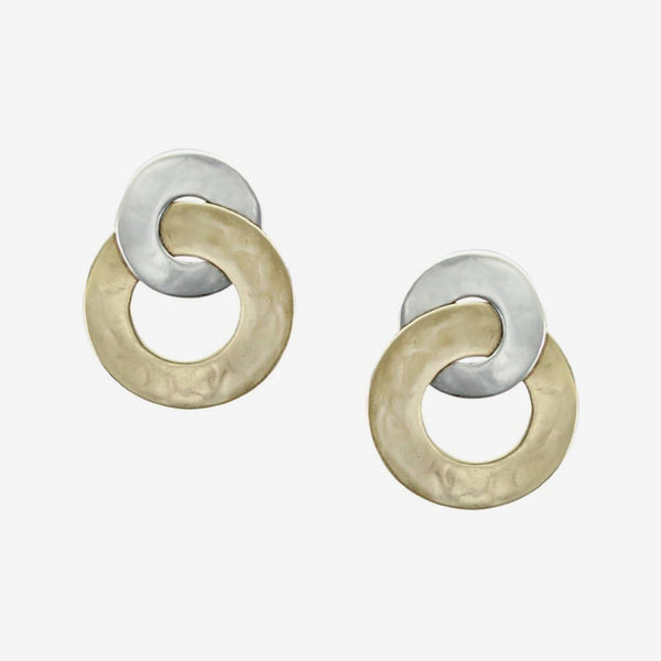 Marjorie Baer Clip Earrings: Intertwined Wide Ring