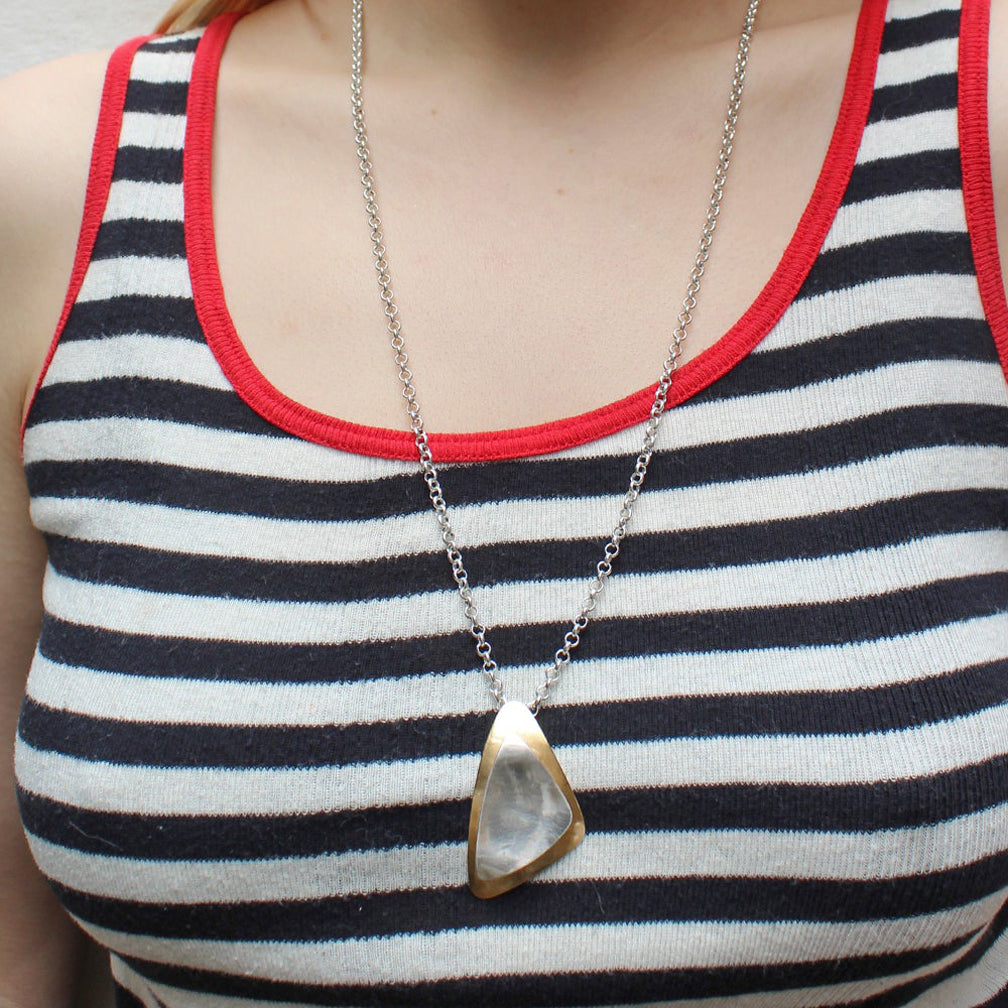 Marjorie Baer Necklace: Long Layered Triangles