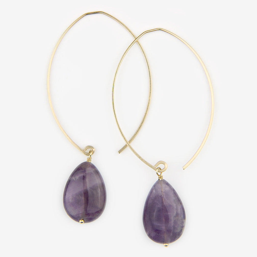 Noon Designs: Earrings: Core Collection, Amethyst
