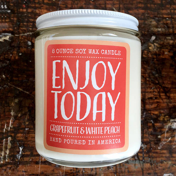Noon Designs: Soy Candle: Enjoy Today