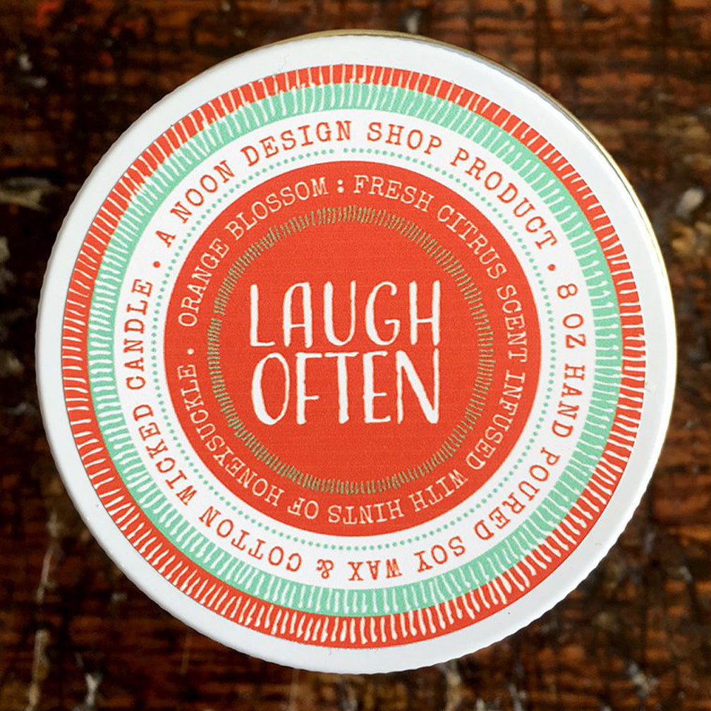 Noon Designs: Soy Candle: Laugh Often