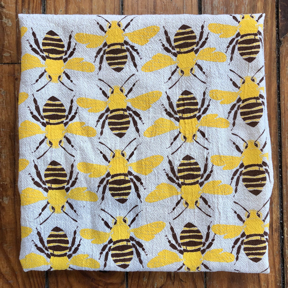 Noon Designs: Tea Towel: Bees