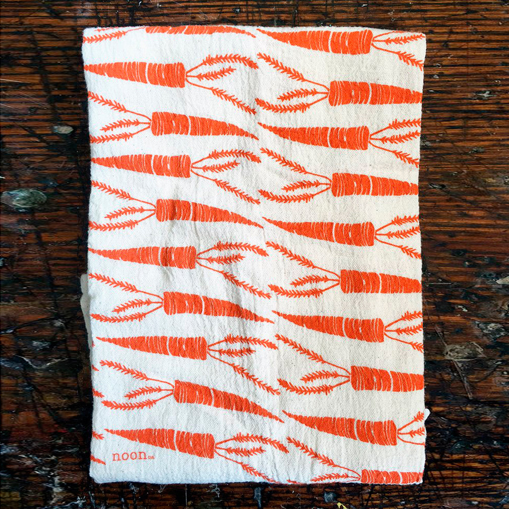 Noon Designs: Tea Towel: Carrots