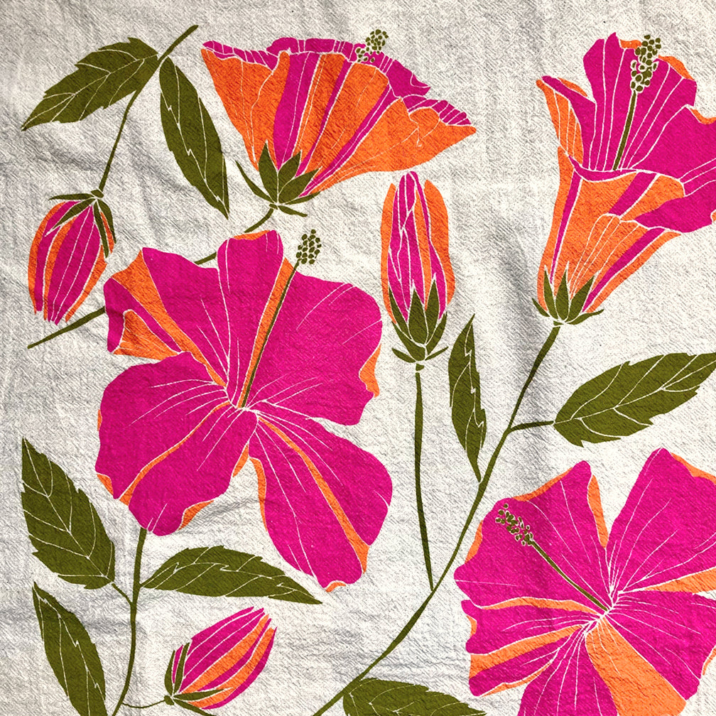 Noon Designs: Tea Towel: Hibiscus