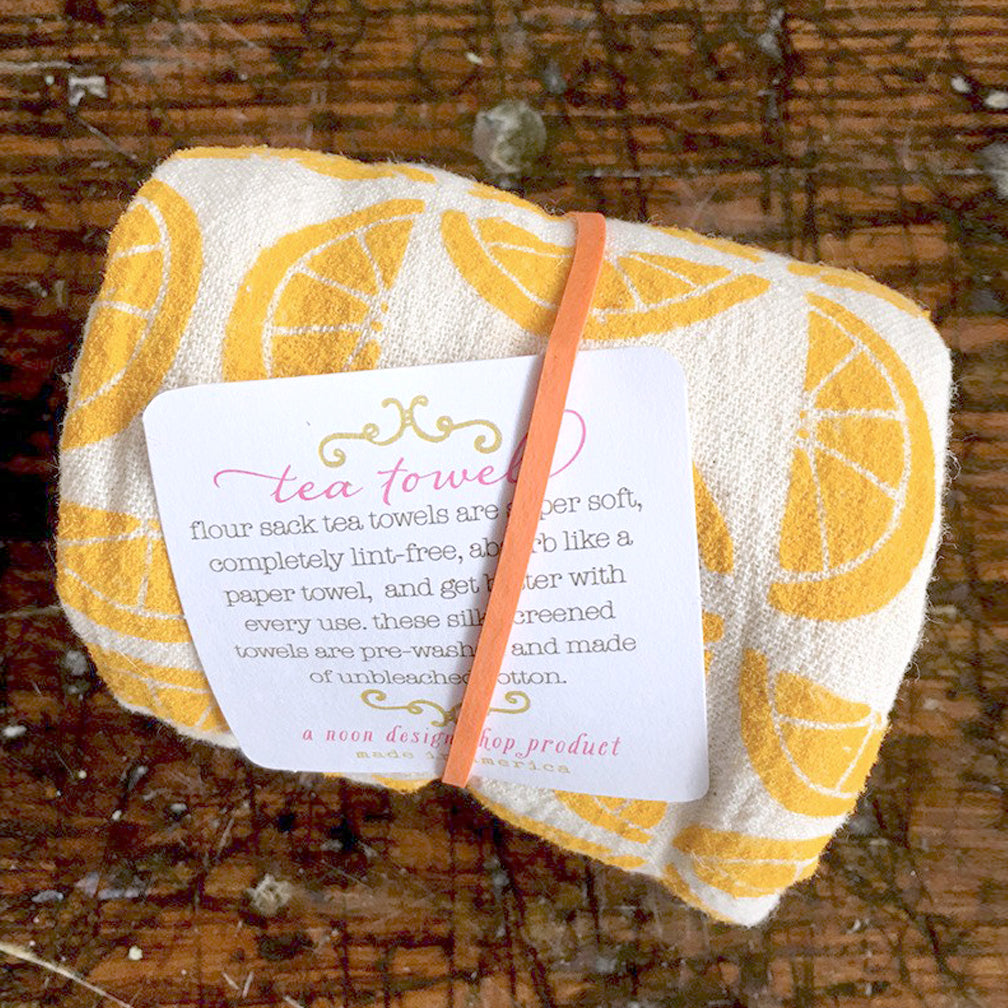 Noon Designs: Tea Towel: Lemons