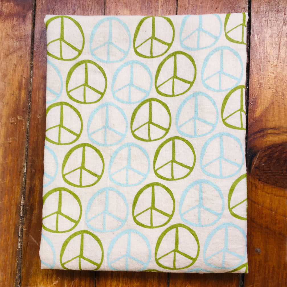Noon Designs: Tea Towel: Peace Signs