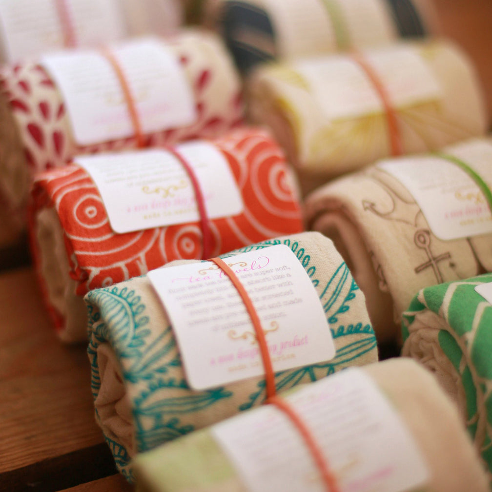 Noon Designs: Tea Towel: Hydrangea