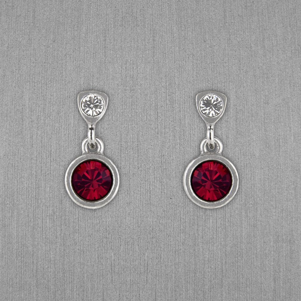 Patricia Locke Jewelry: Bouton Earrings in Ruby