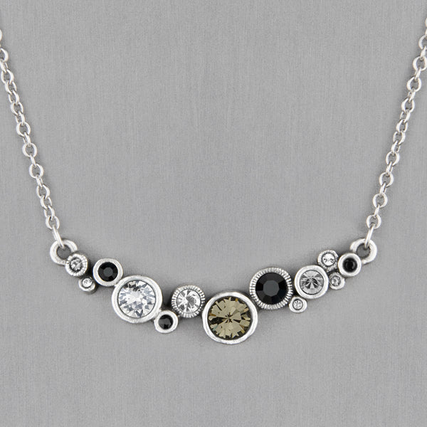Patricia Locke Jewelry: Footlights Necklace in Black & White