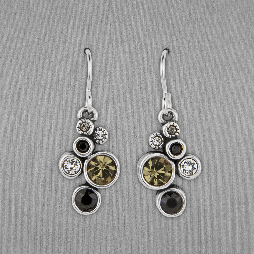 Patricia Locke Jewelry: Splash Earrings in Black & White
