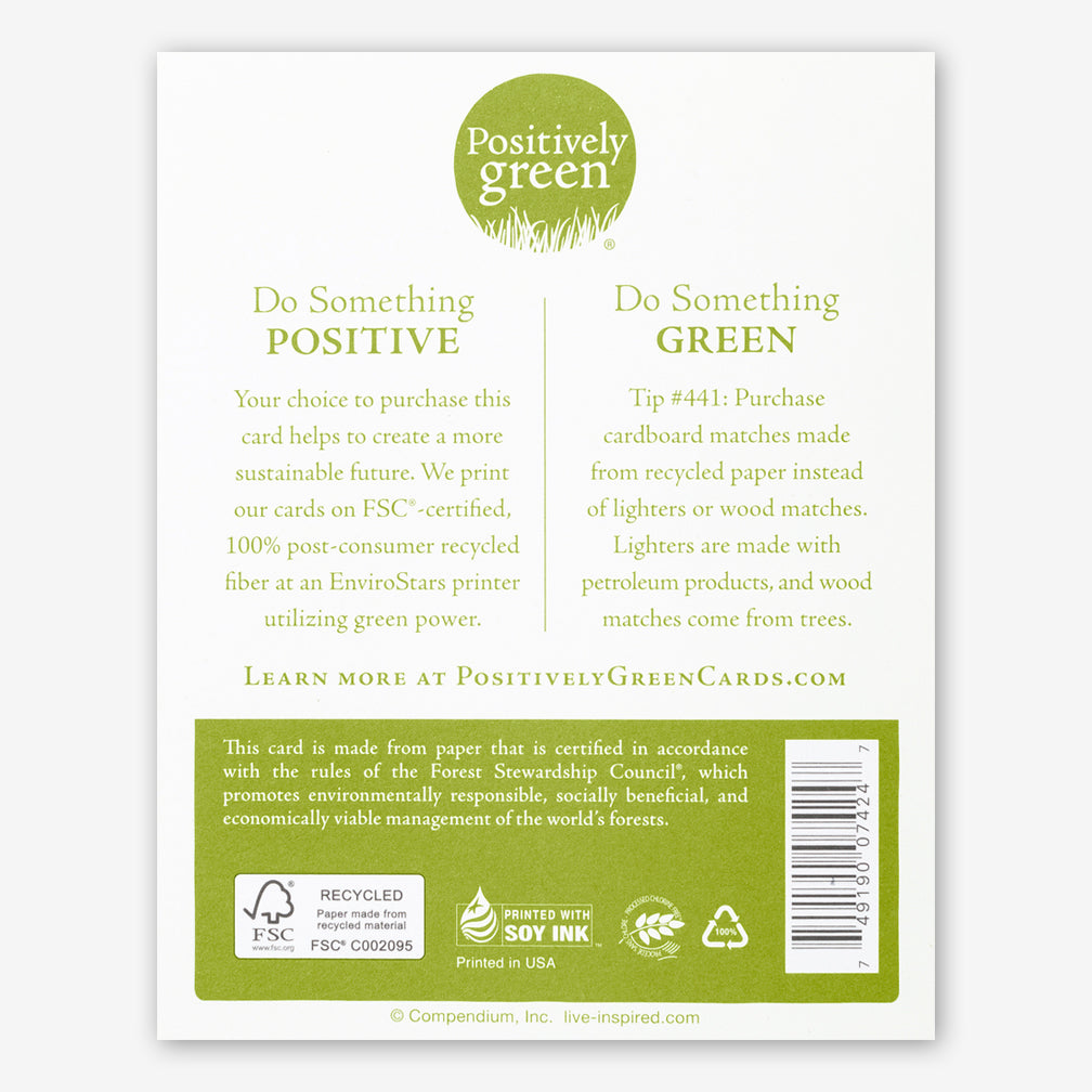 Positively Green Encouragement Card: “Courage, dear heart.” —C. S. Lewis