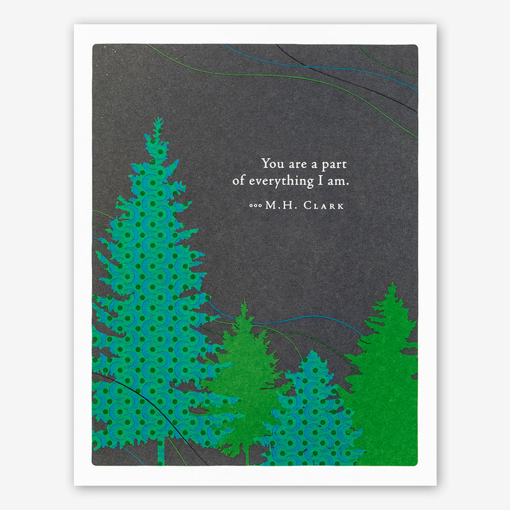 Positively Green Father’s Day Card: “You are a part of everything I am.” —M. H. Clark