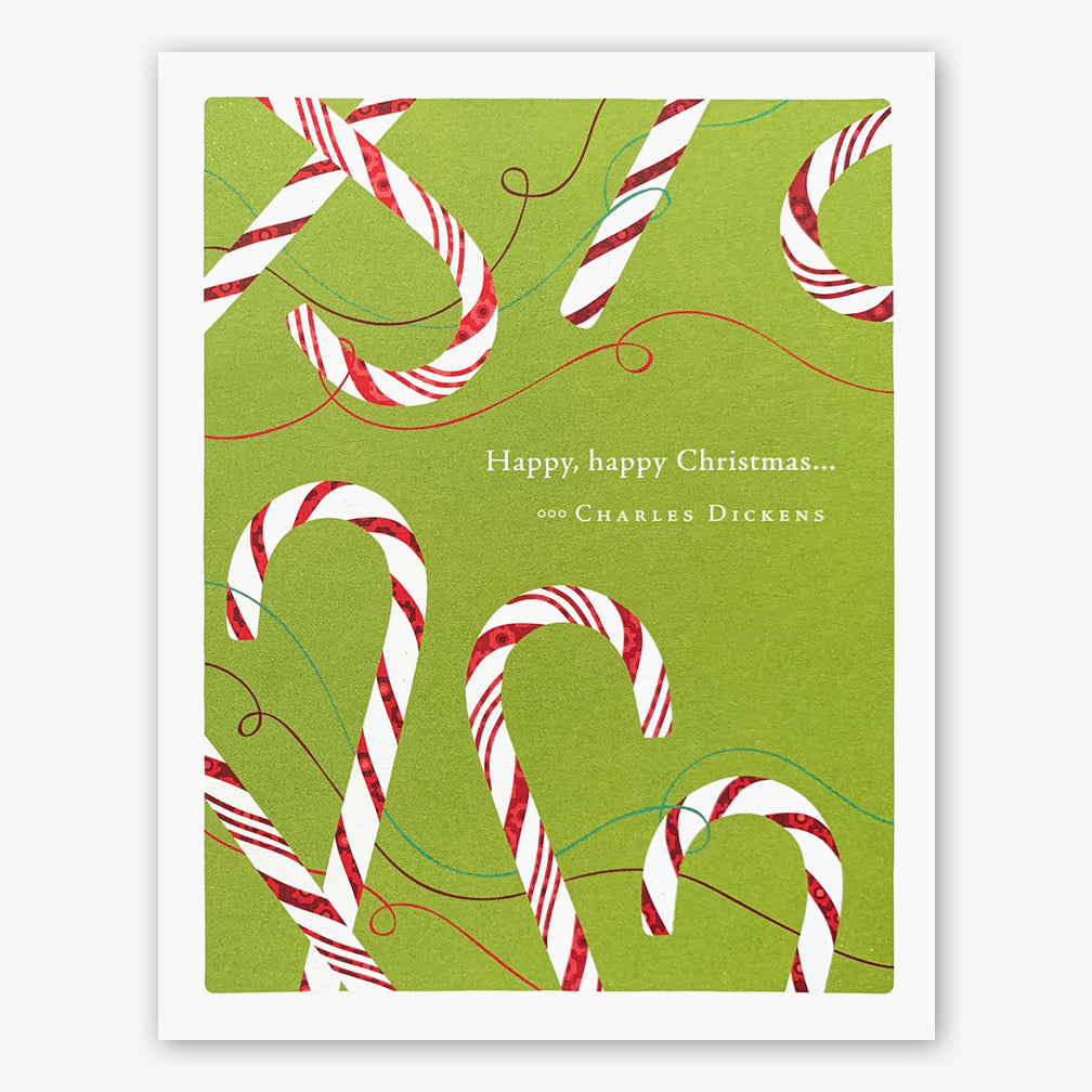Positively Green Holiday Card: “Happy, happy Christmas...” —Charles Dickens