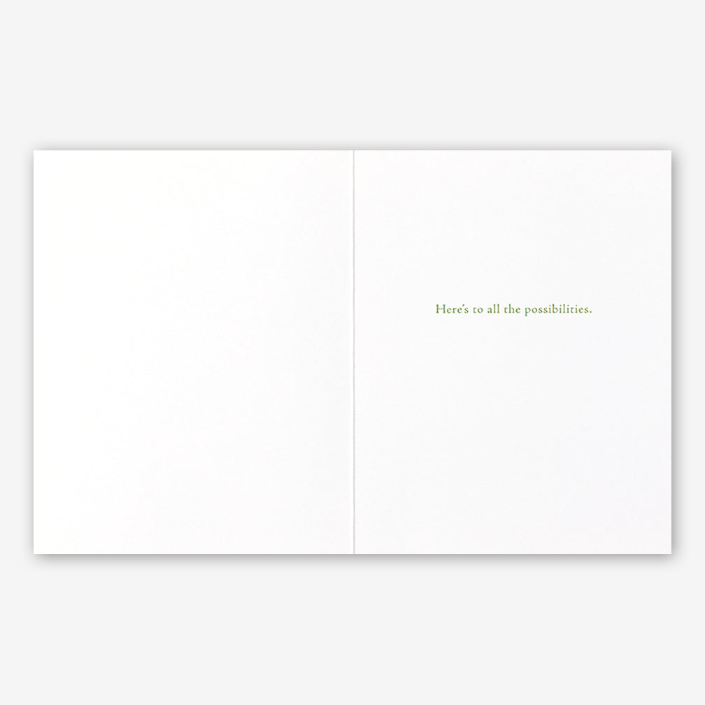 Positively Green Retirement Card: “This world is your world.” —Woody Guthrie
