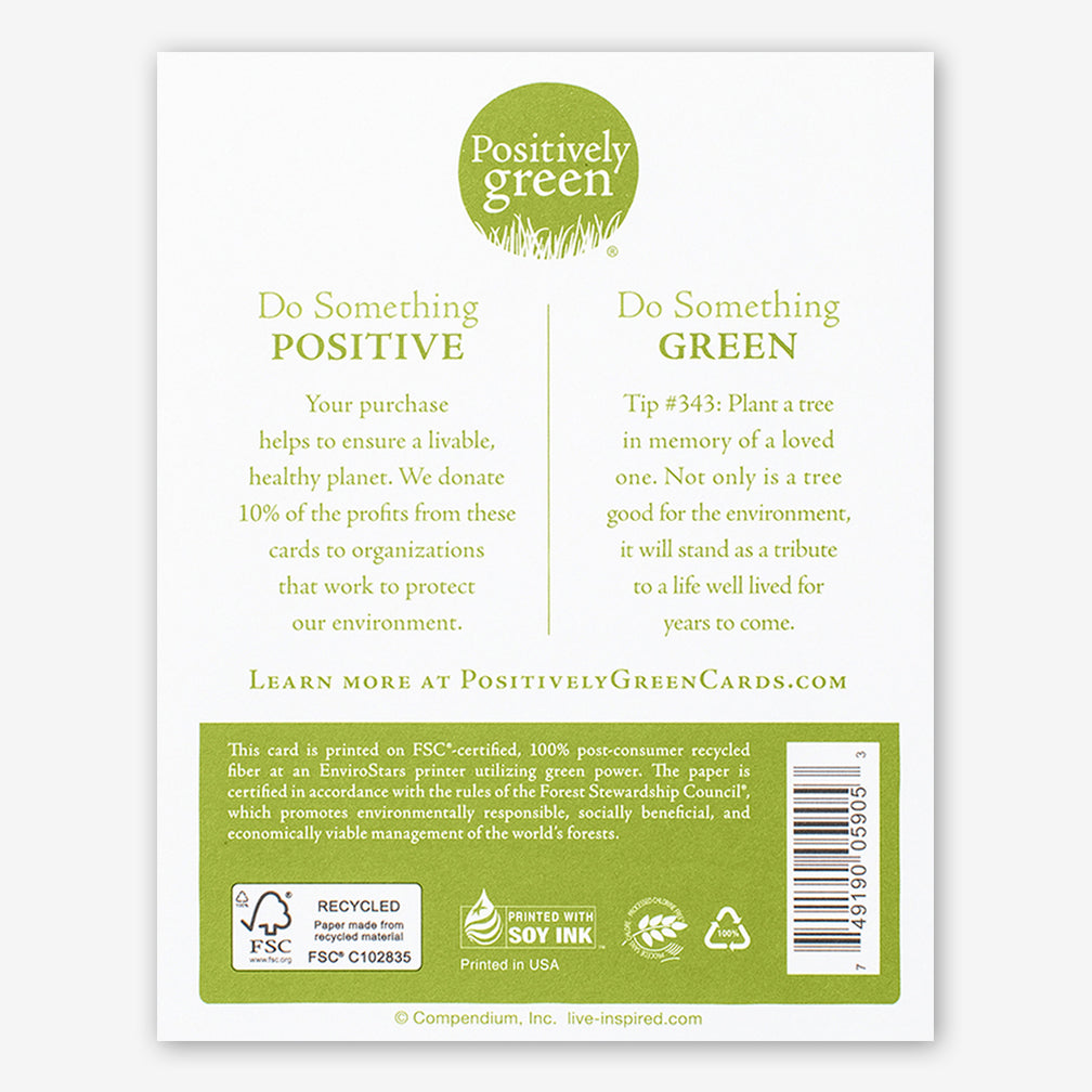 Positively Green Cards: “Life starts with love and ends with love.” —Santosh Kalwar