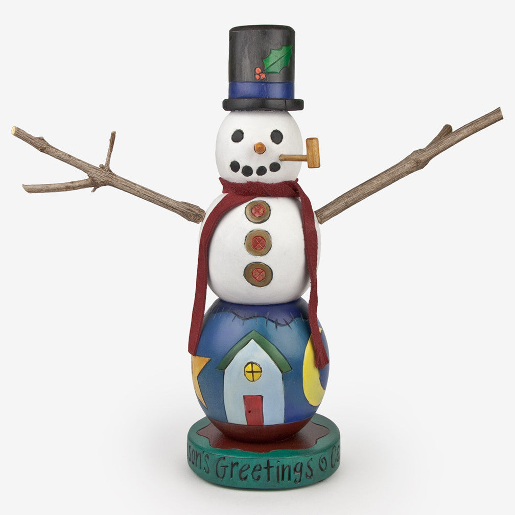 Sticks: Season's Greetings Snowman