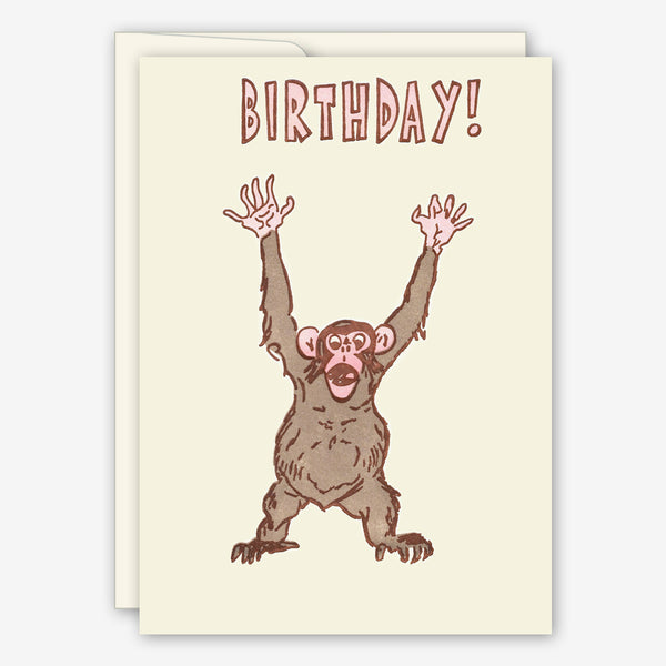 Saturn Press Birthday Card: Agape Ape