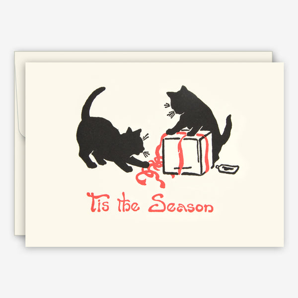 Saturn Press Holiday Card: Wrap Cats