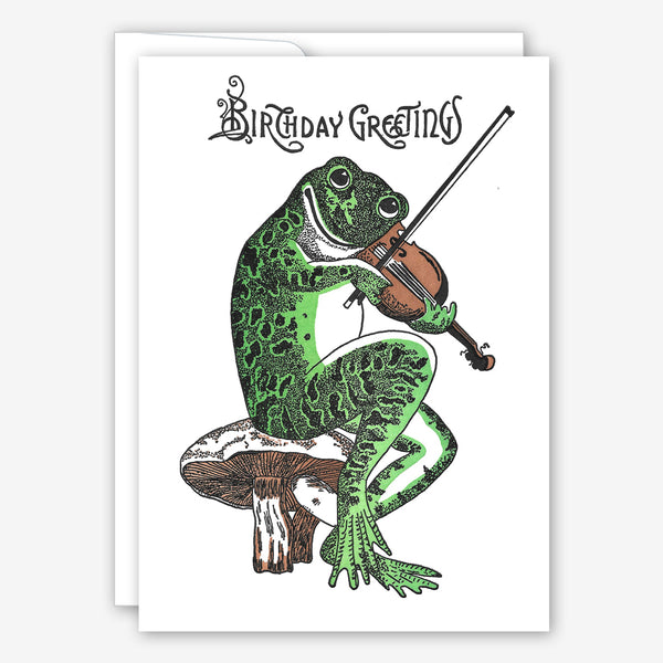 Saturn Press Birthday Card: Fiddler