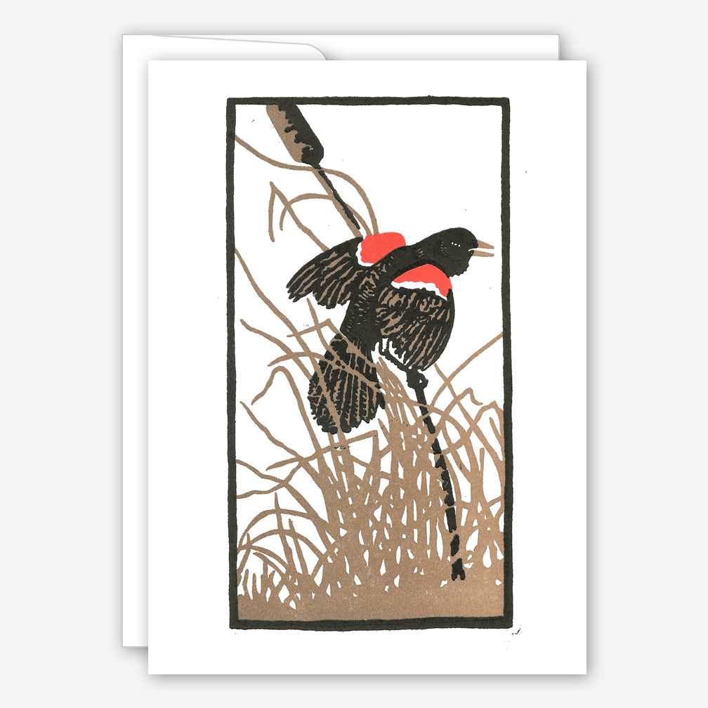 Saturn Press Everyday Card: Red Wing Blackbird
