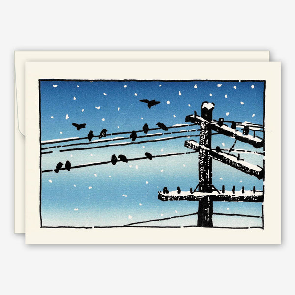 Saturn Press Holiday Card: Wire Birds