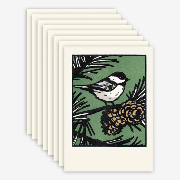 Saturn Press Holiday Box of Cards: Black Capped