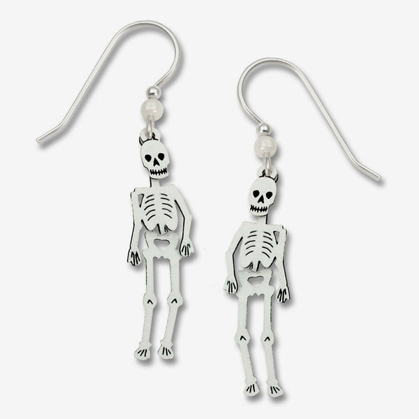 Sienna Sky Earrings: Halloween Skeleton