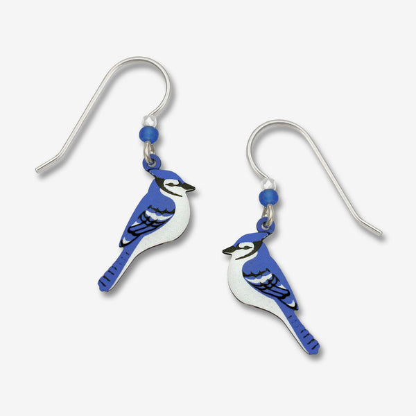 Sienna Sky Earrings: Blue Jay - Side View